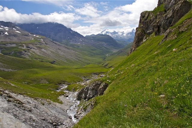 Ruisseau des Roches Blanches - passage exposé
