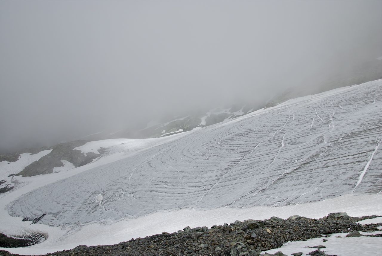 Bas du glacier des Roches Blanches