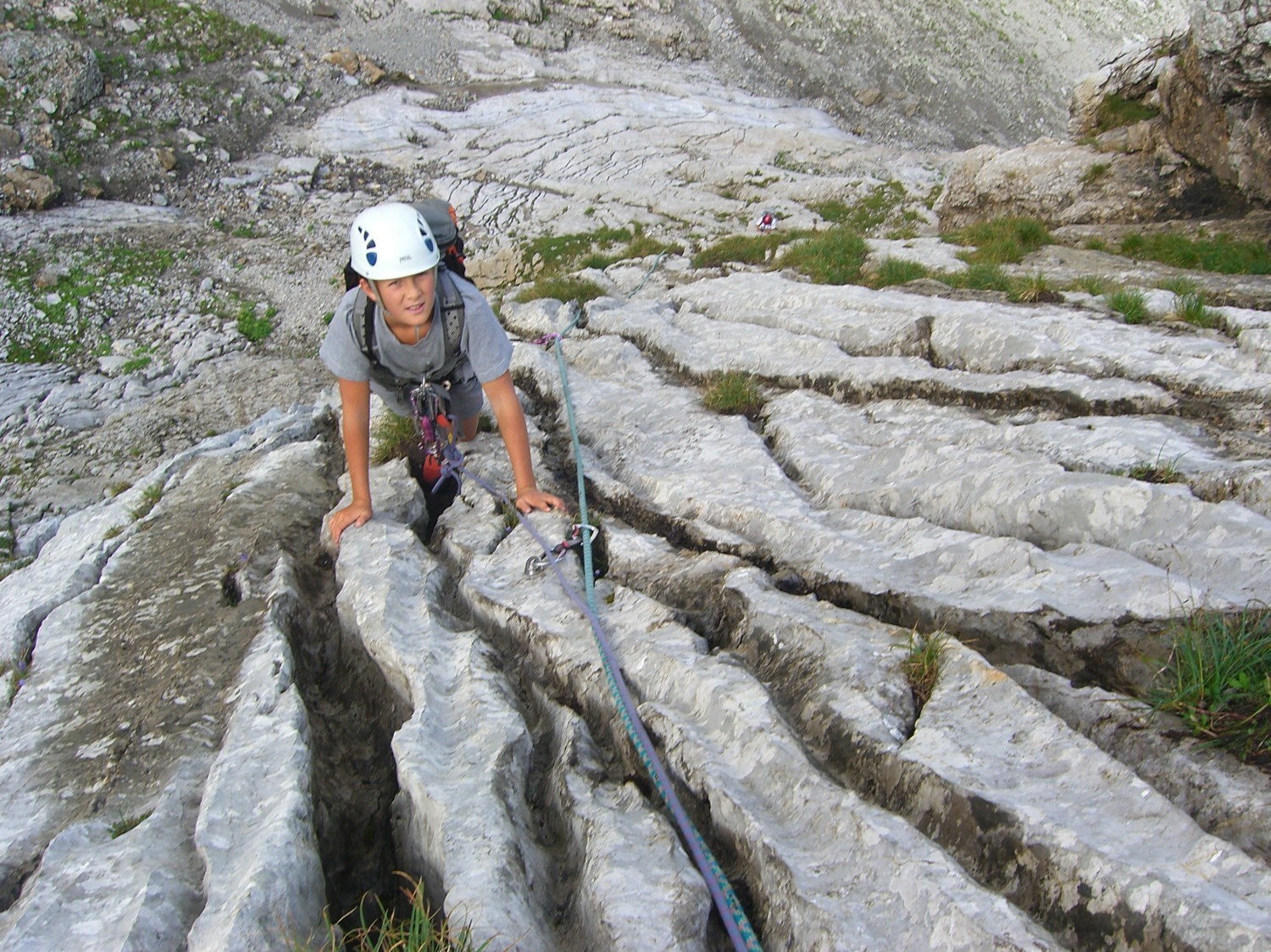 arête à Marion: cannelures en formation, ça dégouline