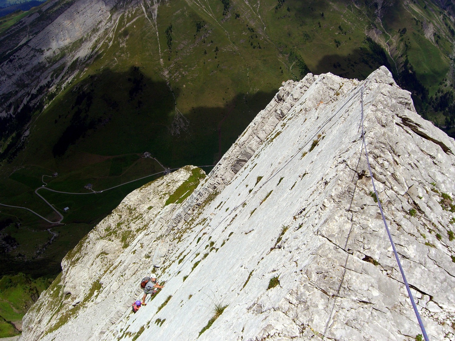 arête à Marion: la belle dalle de L12