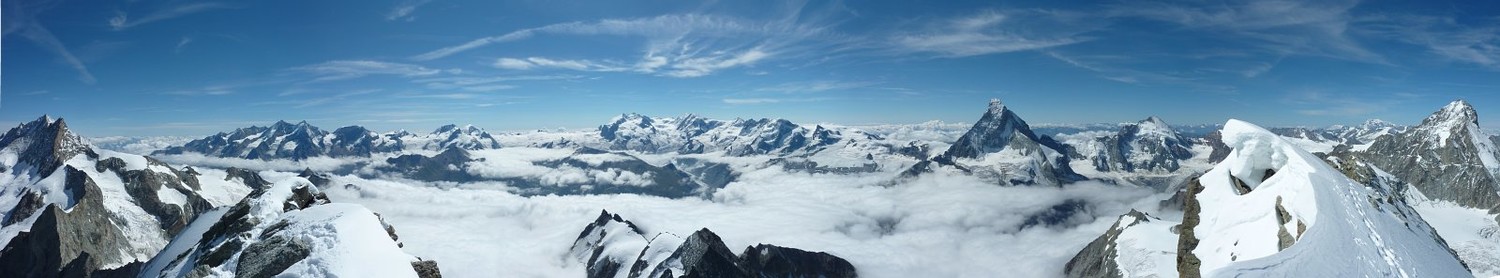 Vue de sommet de Ober Gabelhorn