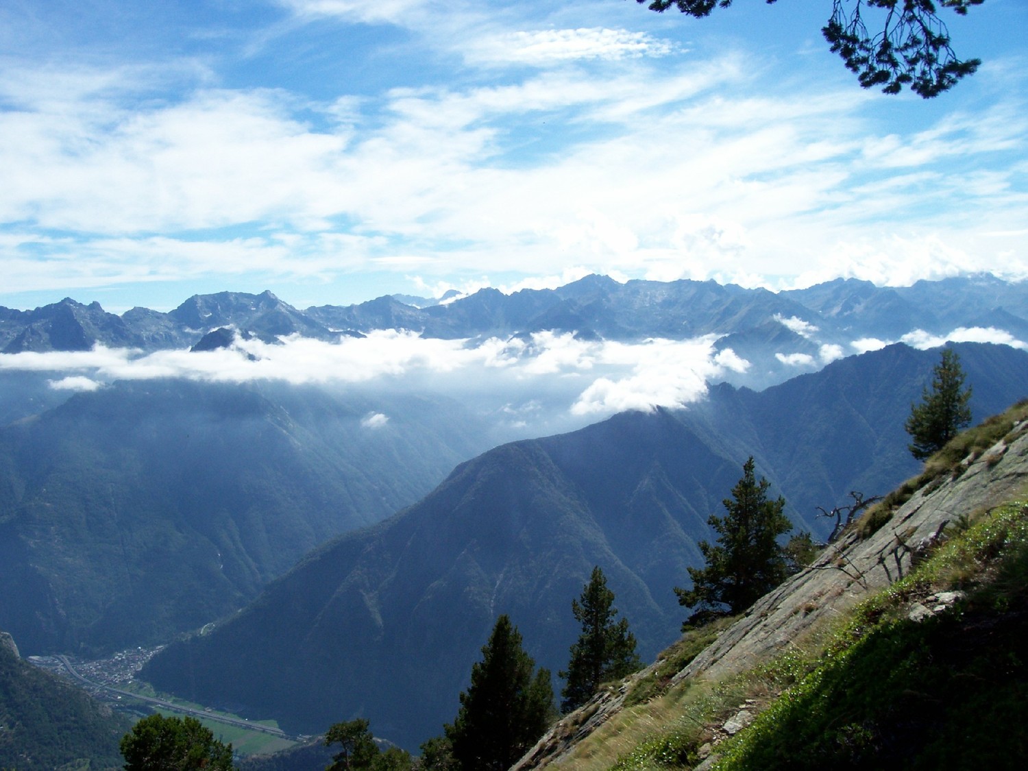 splendida vista dalla vetta