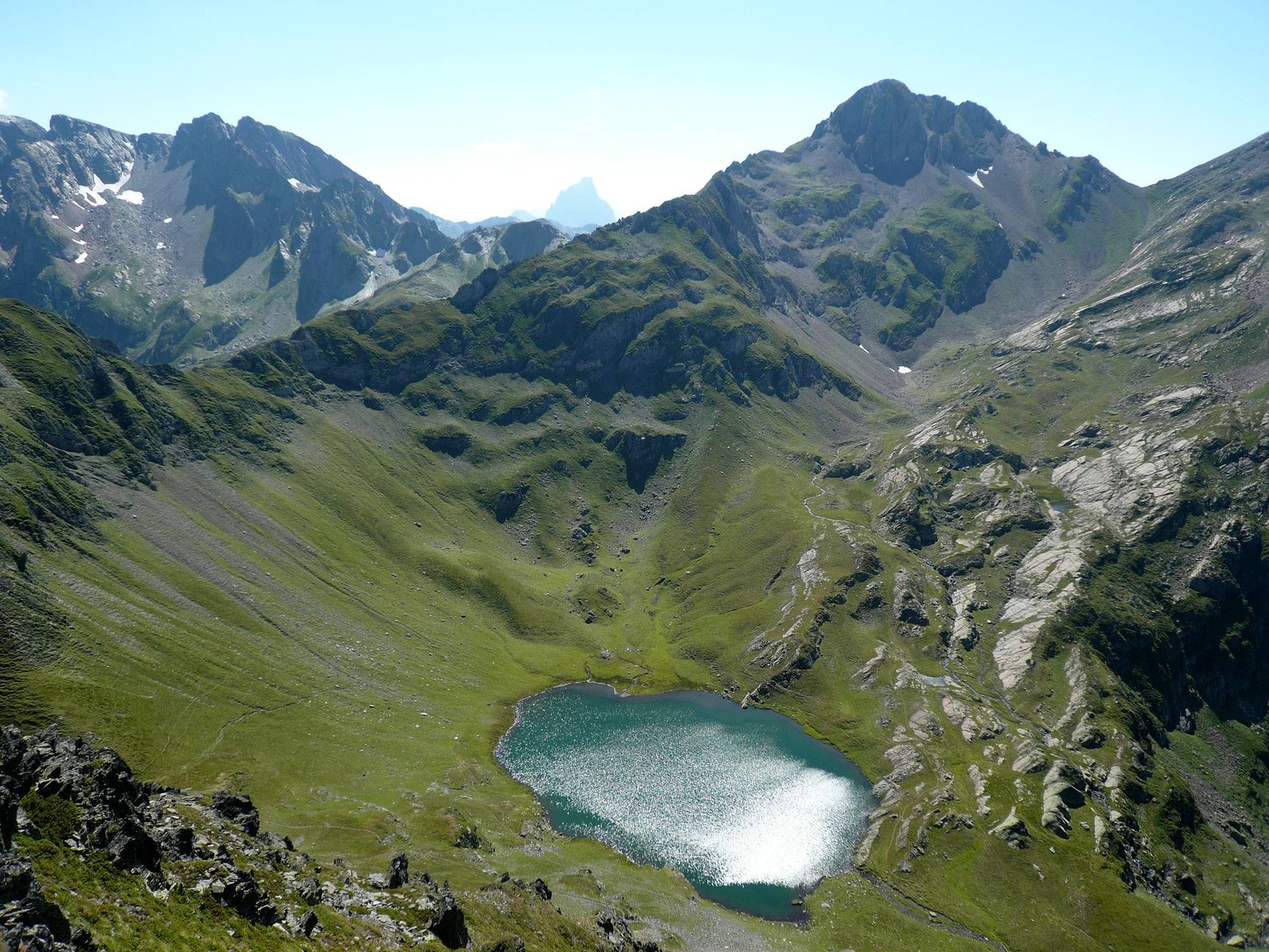 Lac du Lavedan depuis le pic sanctus