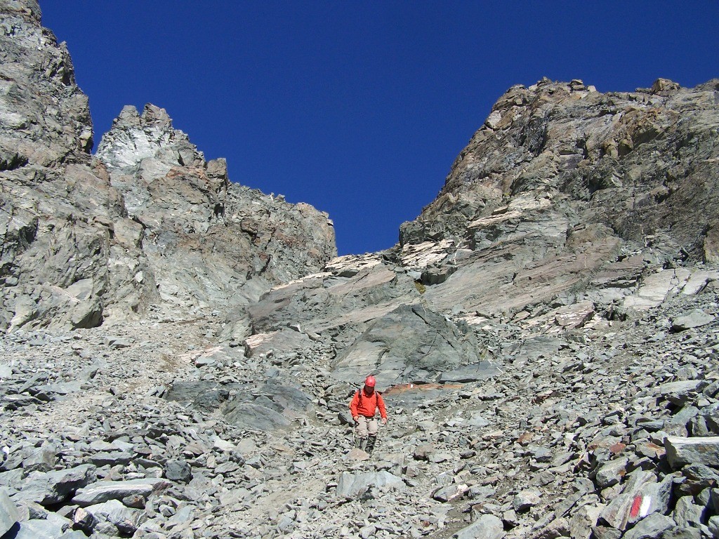 Couloir du Colerin verant italien (tour de la Bessanèse)