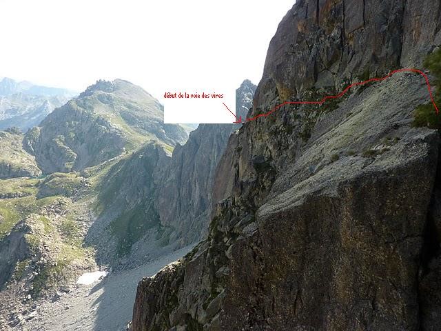 la voie des vires (début à partir du cirque gris)
