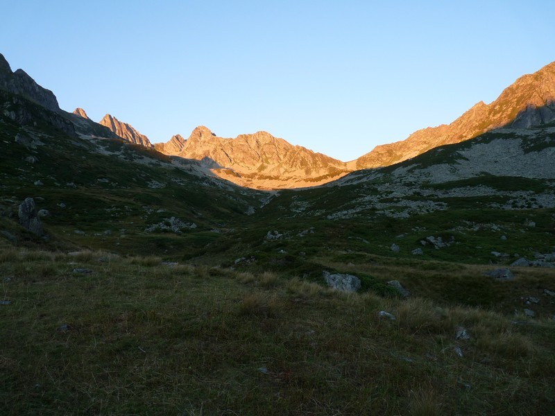 Coucher de soleil sur le Col du Merlet