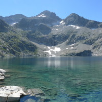 Lac de Leners et Grand pic d'Eriste