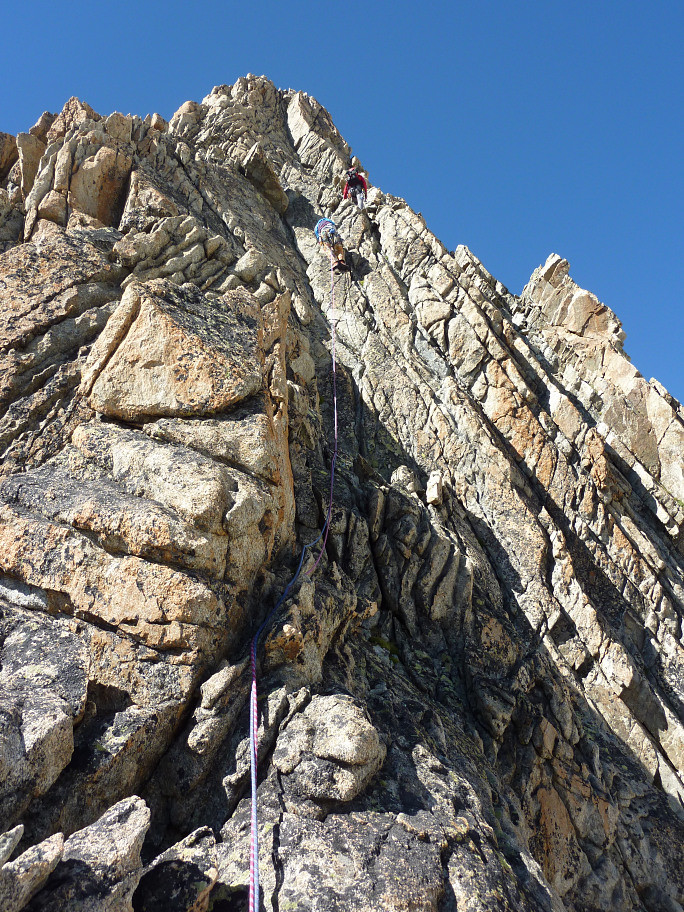 Sur l'arête S de l'Orientale