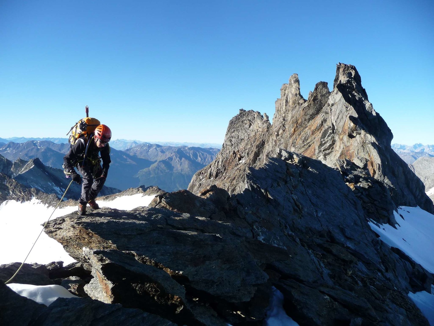 peu au dessus du Rosoire, vue sur l'ensemble de la course