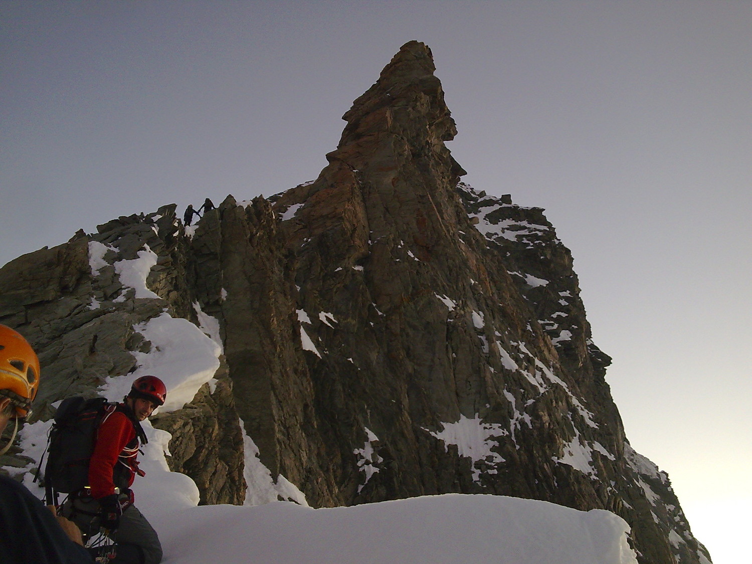 Pied de l'arête et Grand Gendarme