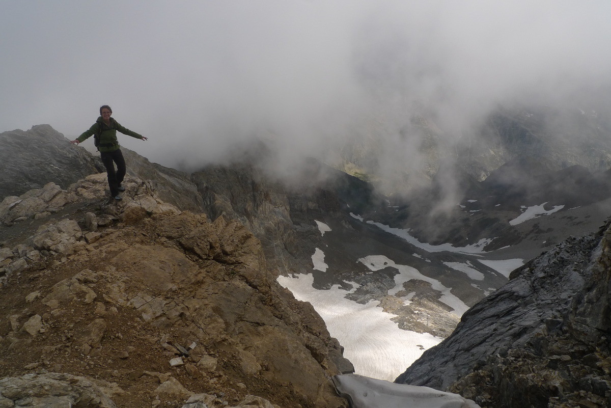 Arrivée sur l'arête N des Posets