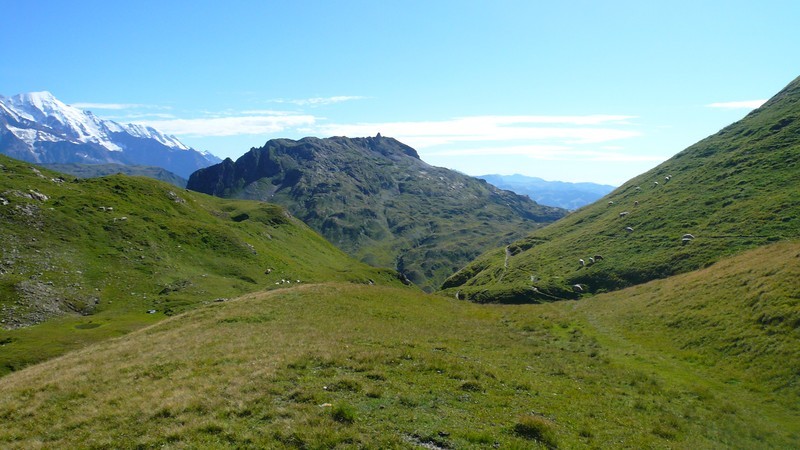 d'où l'on vient sur fond de Pormenaz