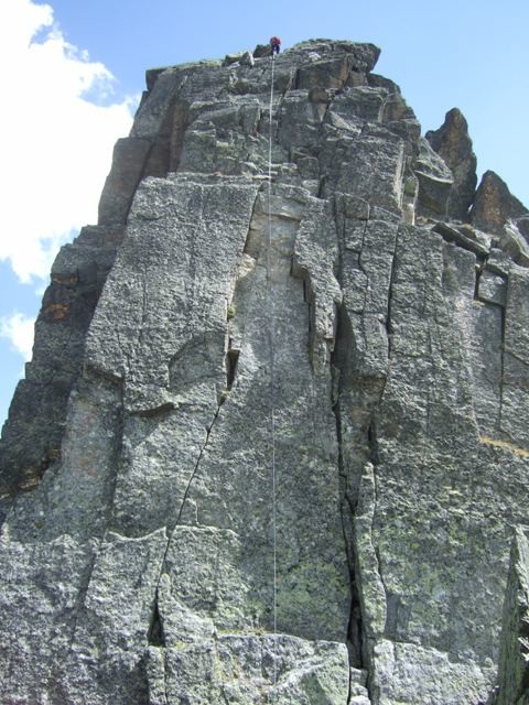 Pat dans le rappel de descente