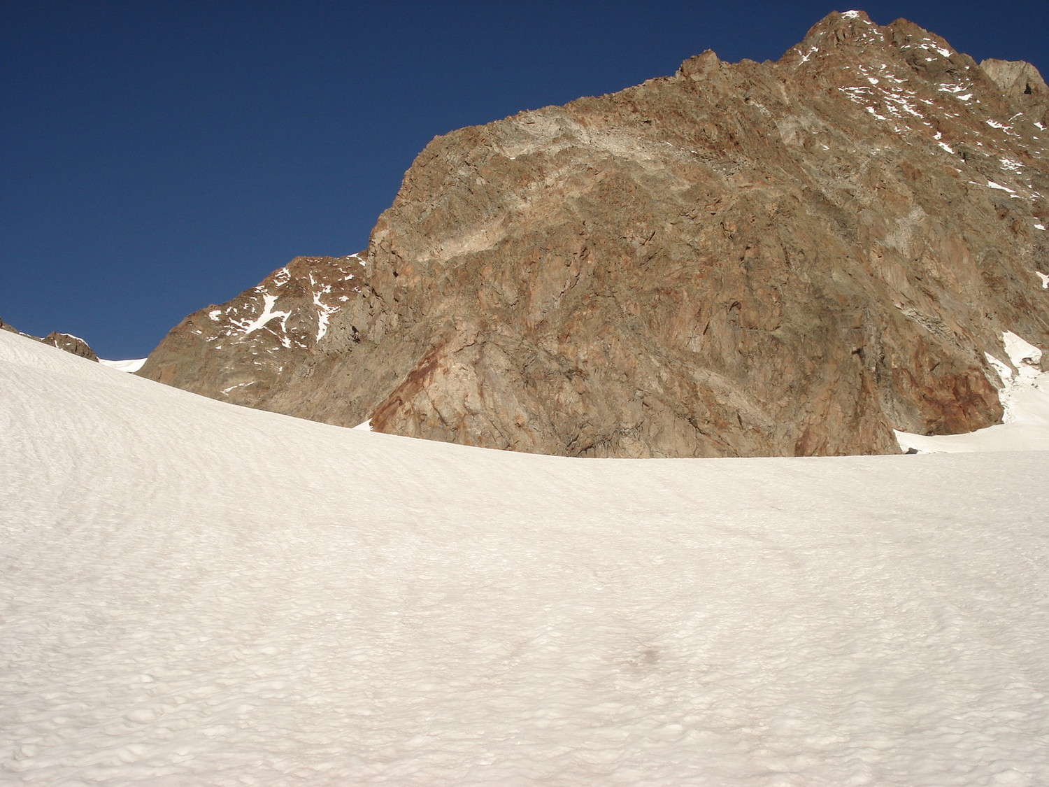 le glacier a traverser