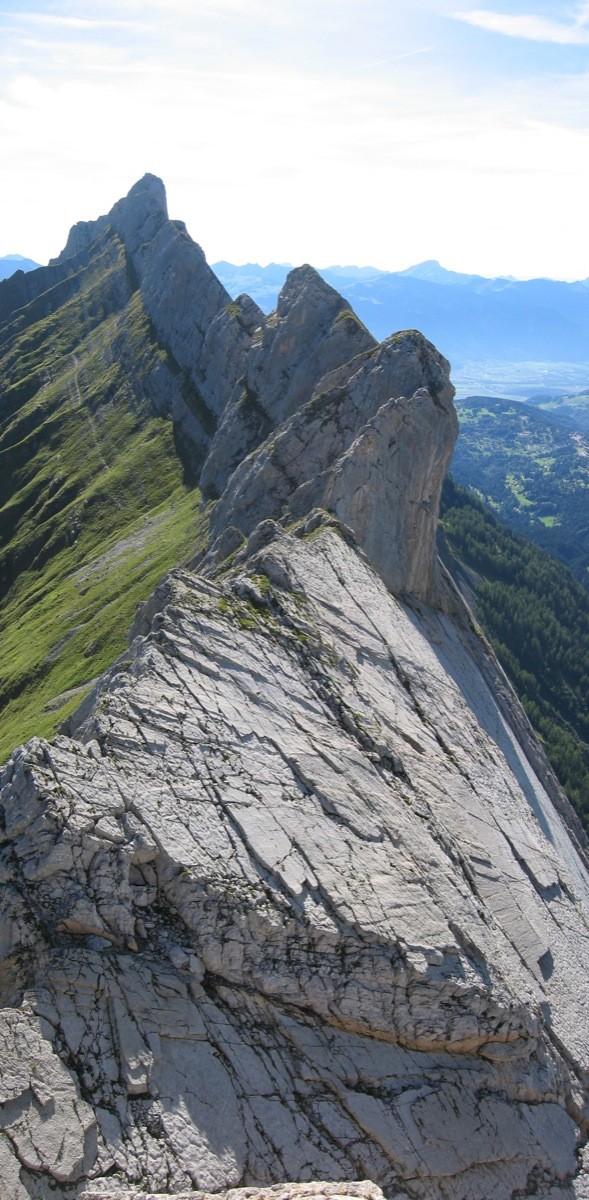 Arête de l'Argentine depuis la Haute Corde
