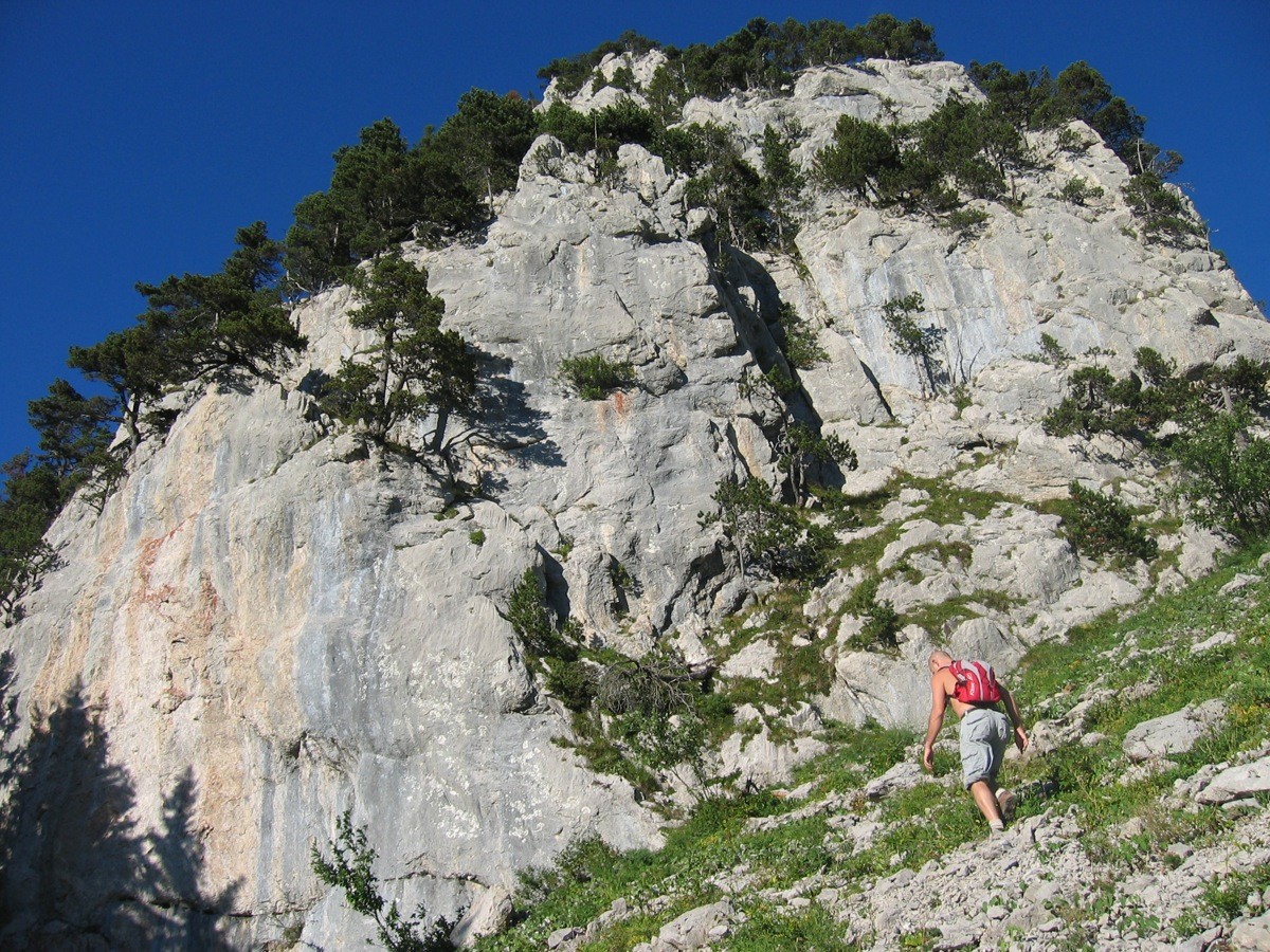 Départ de l'arête
