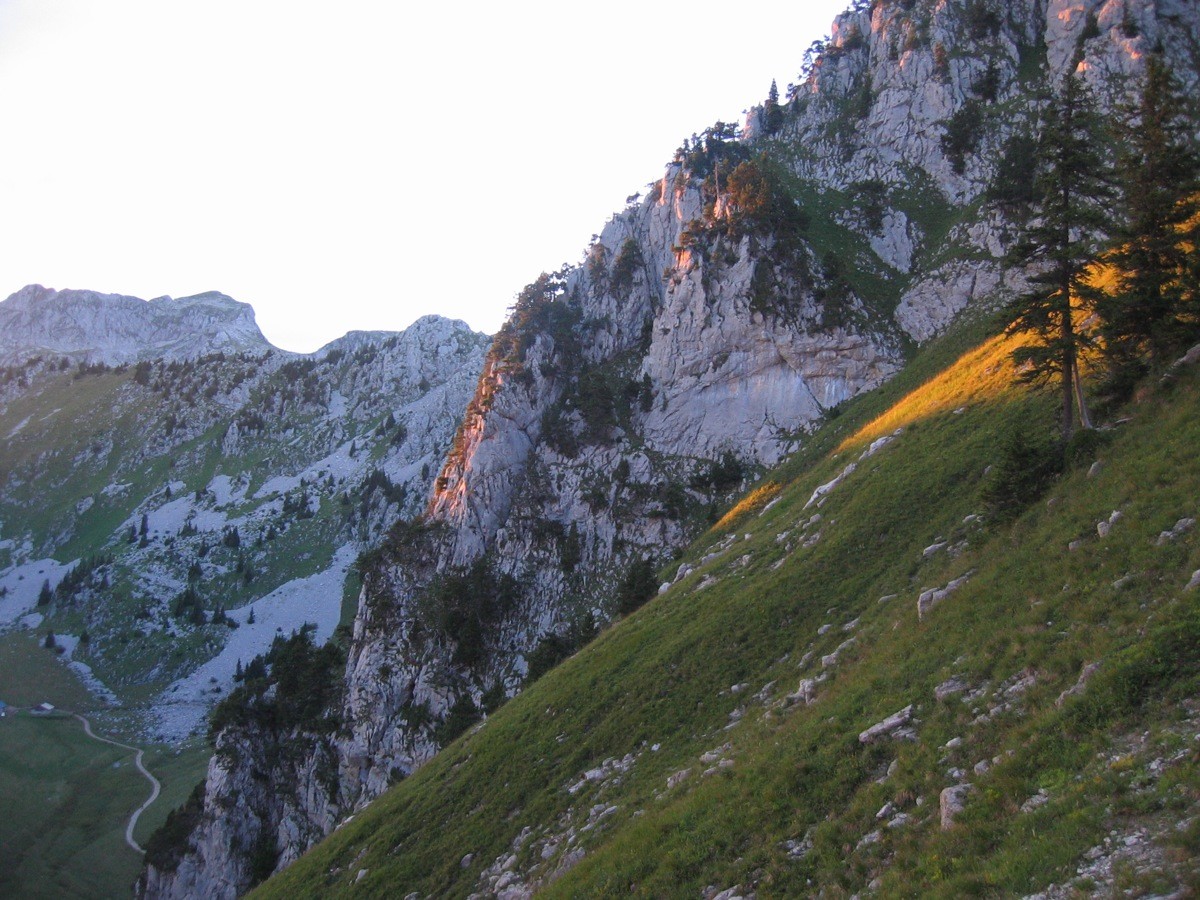 Profil de l'arête SW du Linleu