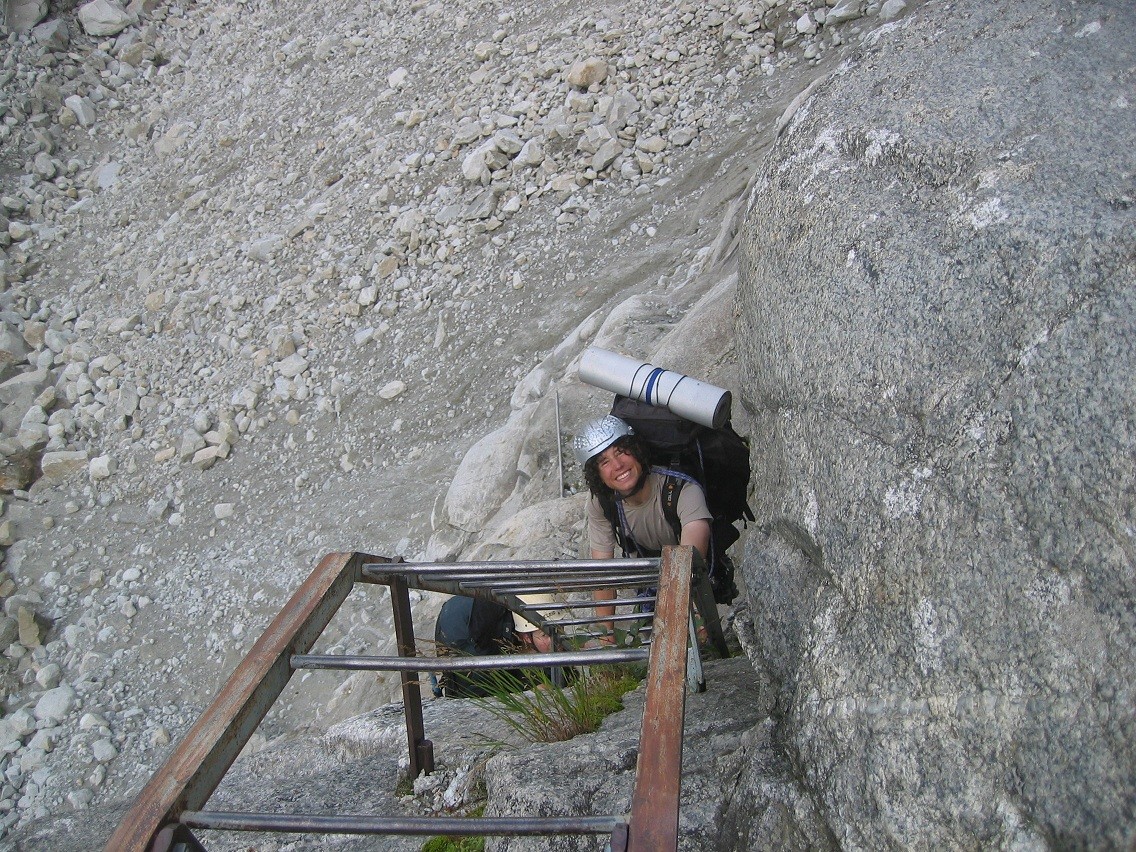 Montée vers les Balcons de la Mer de Glace