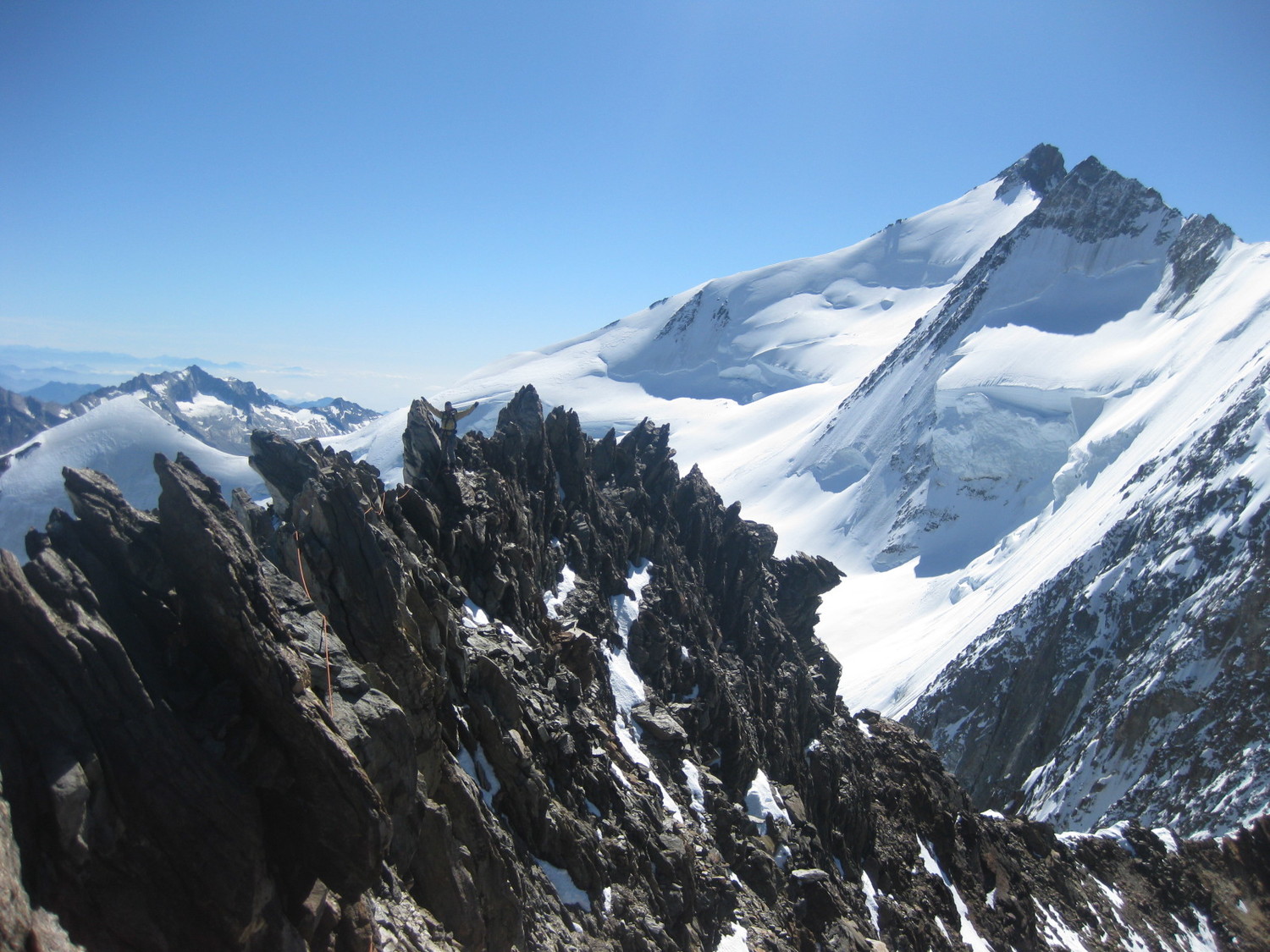 Sur l'arête du Durrihorn