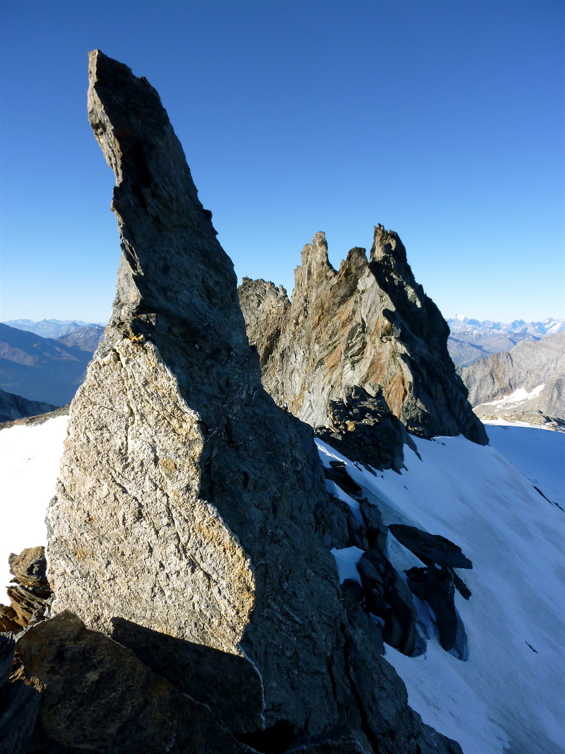 Départ de l'arête