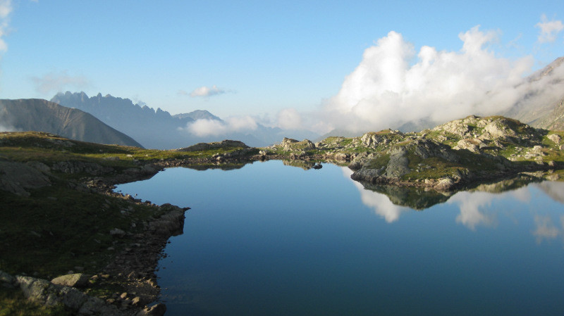 lac de la Jasse et Aiguilles de l'Argentière