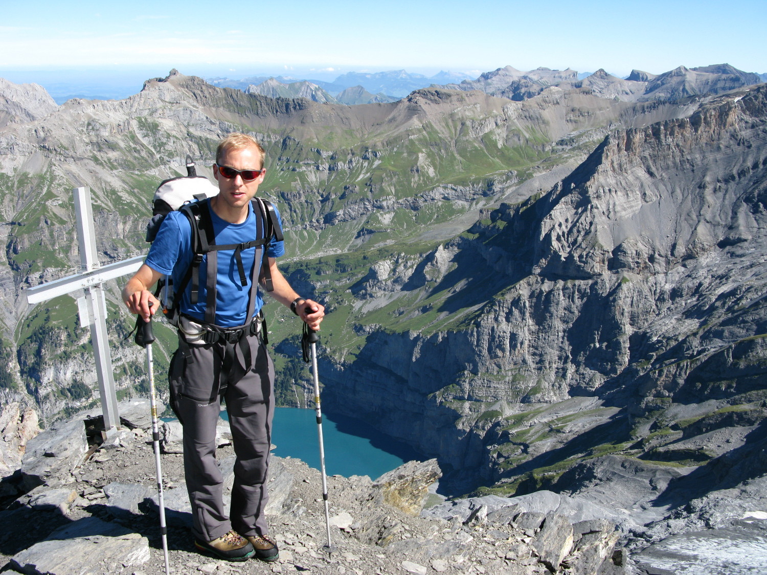 Votre serviteur au dessus de l'Oschinensee