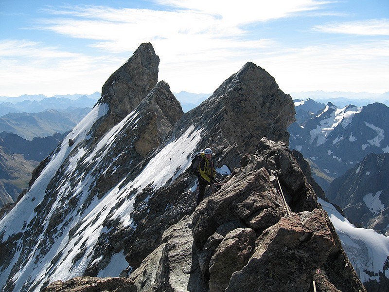 Meije - Voie normale et traversée : quelque part au milieu des arêtes
