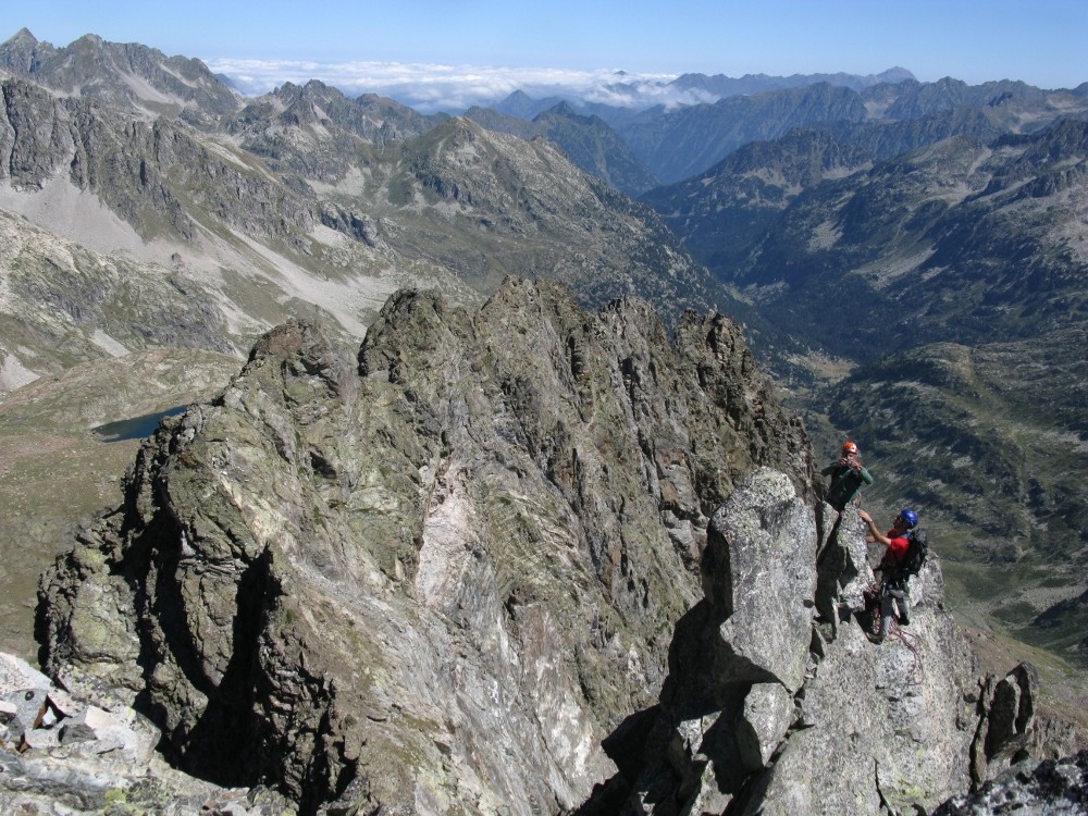 arête vue depuis le sommet