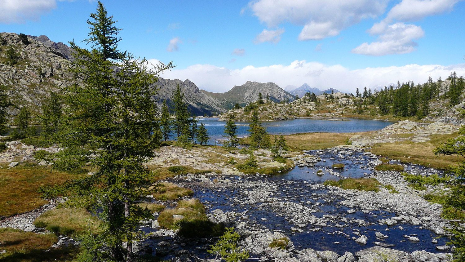 Le lac Blanc parc Avic (Val d'Aoste)
