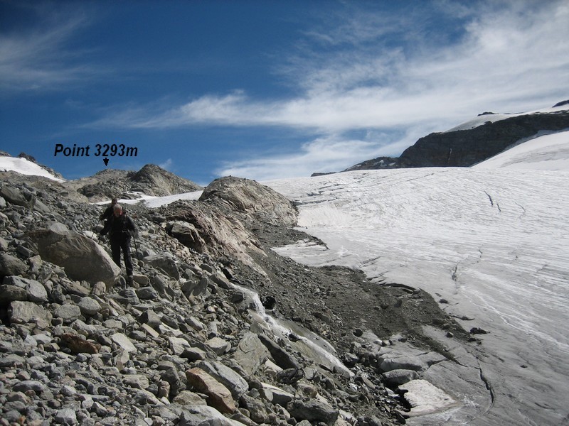 Au bord du glacier