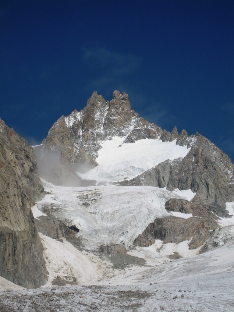 Tour Noir, sommet S, face SO, depuis le glacier du Tour Noir