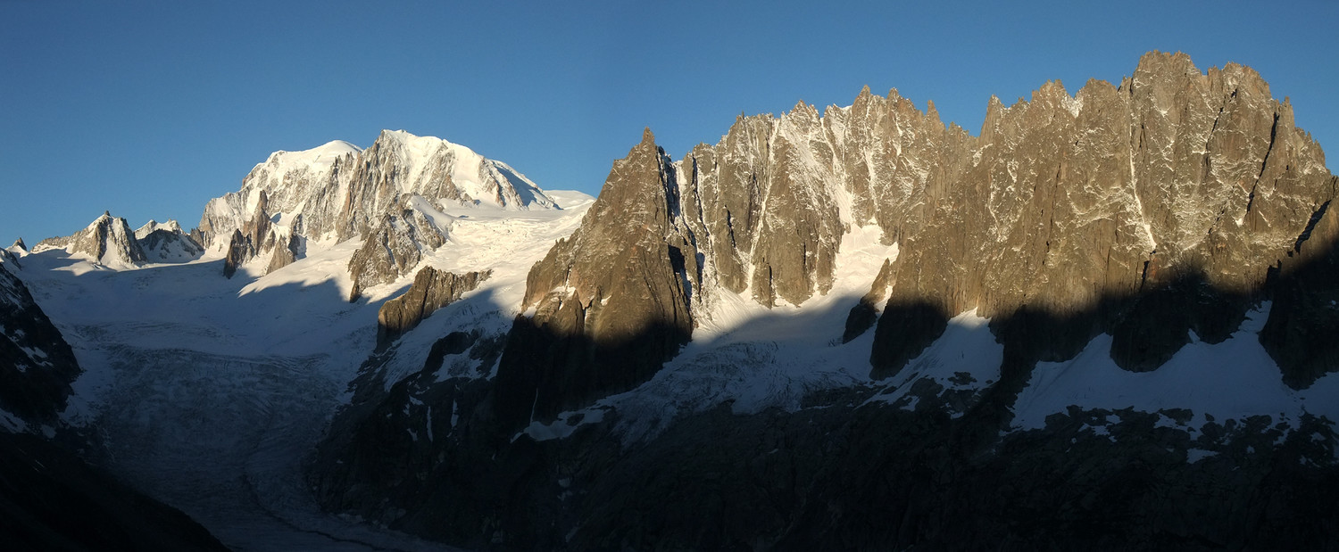 Envers des Aiguilles du matin ...