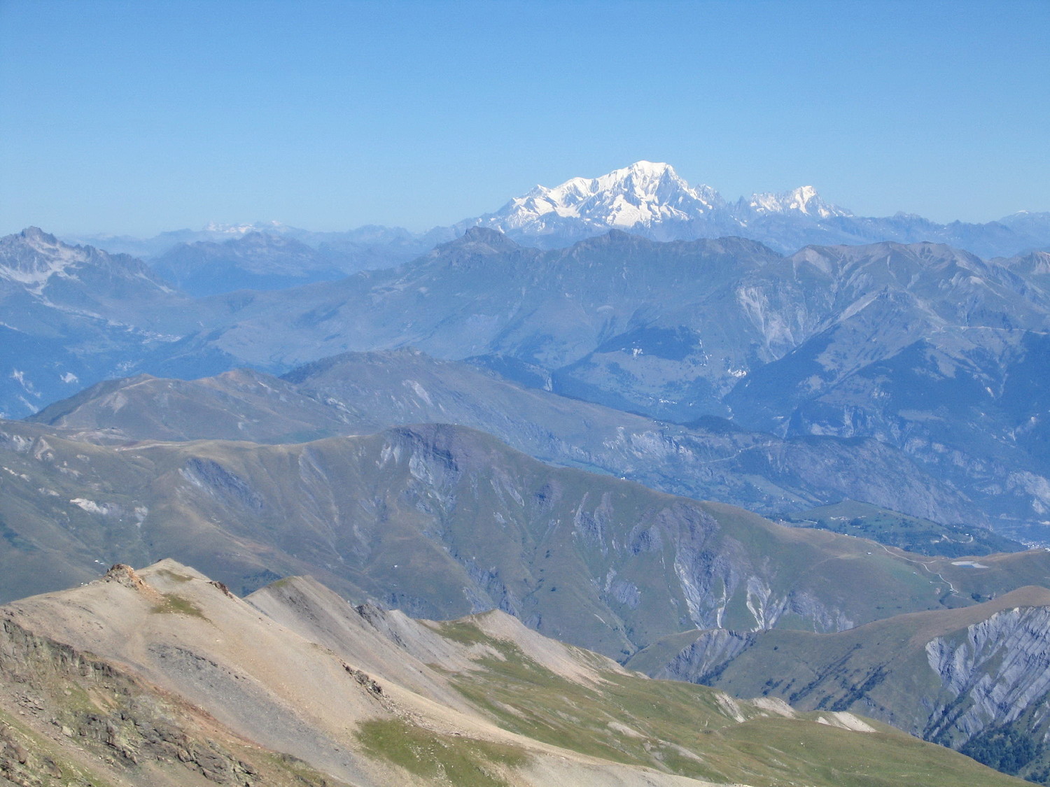 le mont Blanc et les dents du Midi