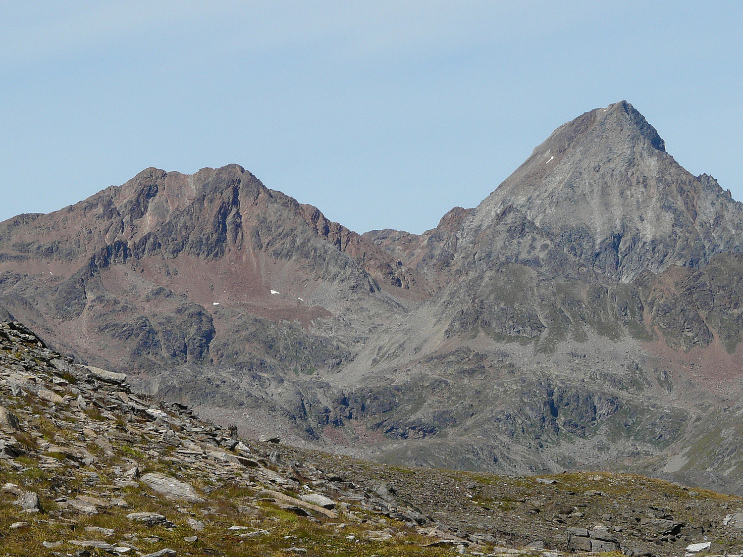 Le mont Emilius depuis le vallon de Grauson