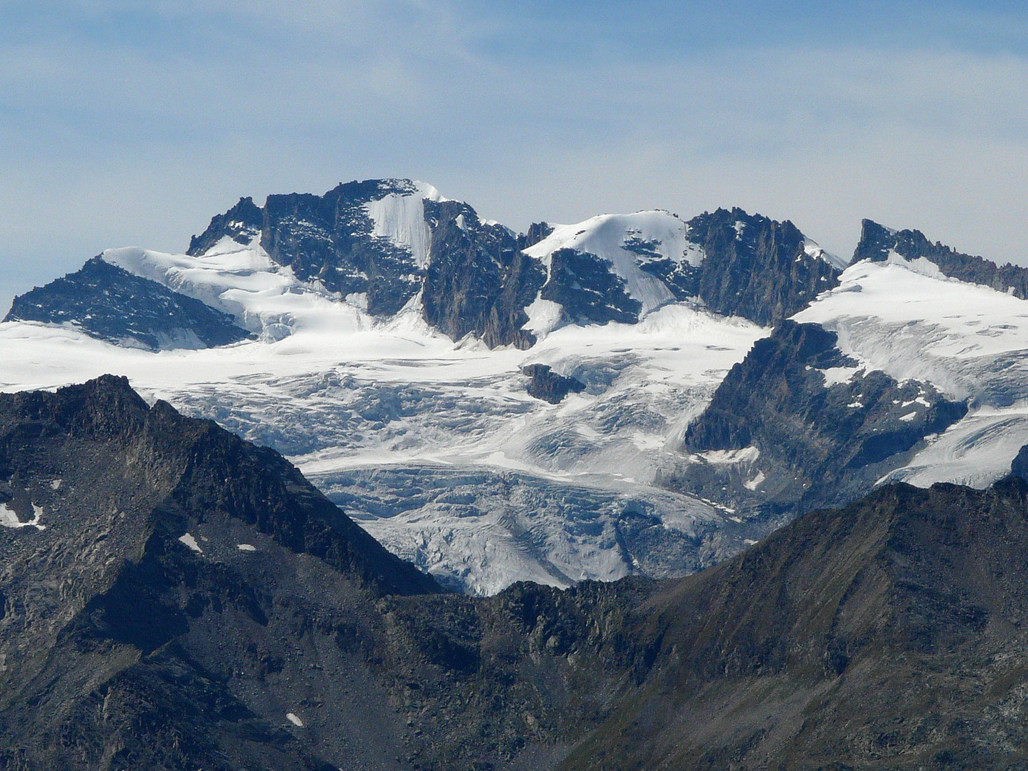 Le Grand Paradis et le glacier de Tribolazionne
