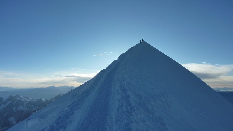 Arrivée au sommet