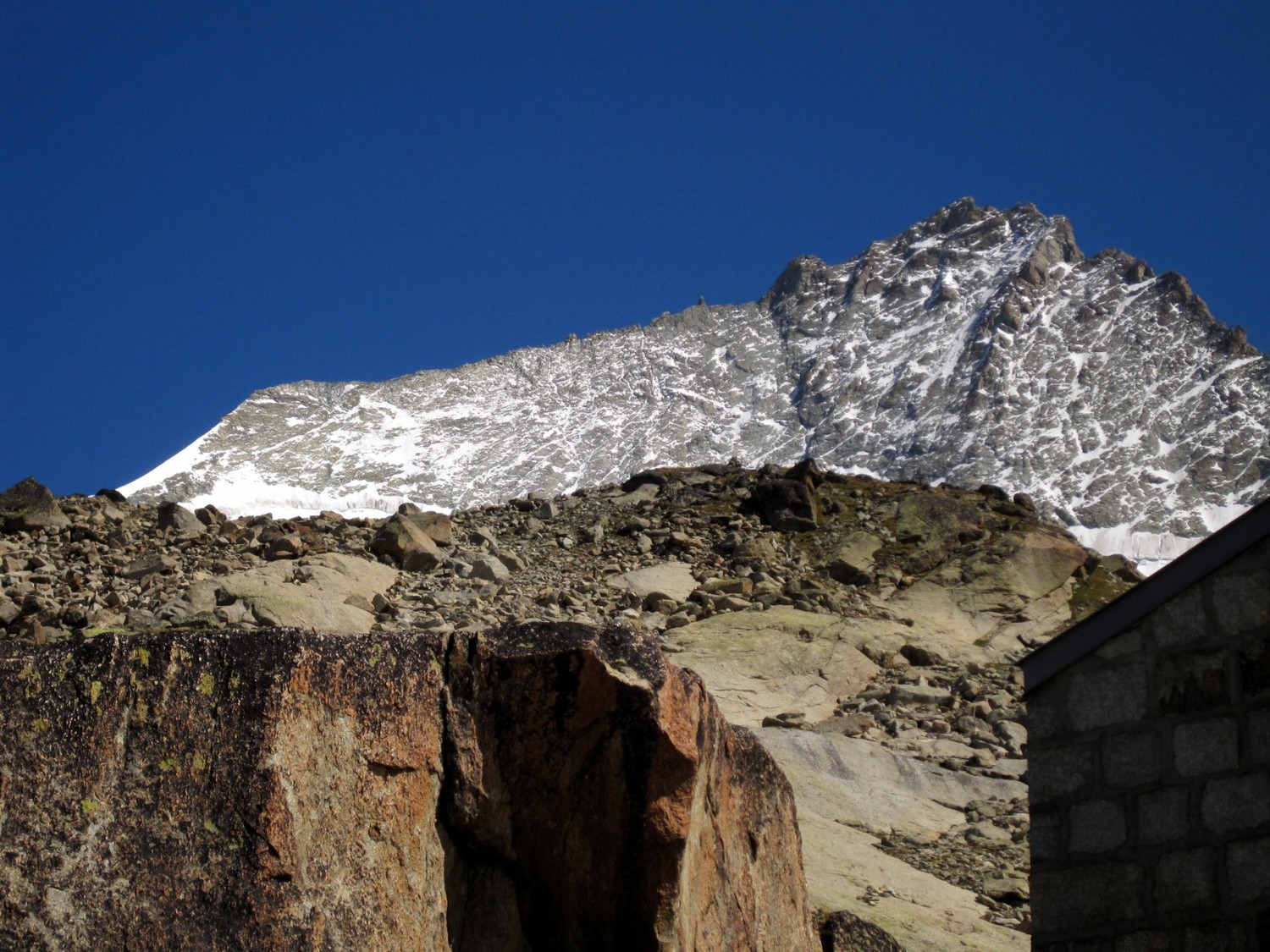 L'arête N depuis la cabane