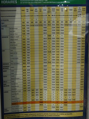 Horaires de bus Pau >> Soques (2010) Horaires de bus Pau >> Soques (2010)