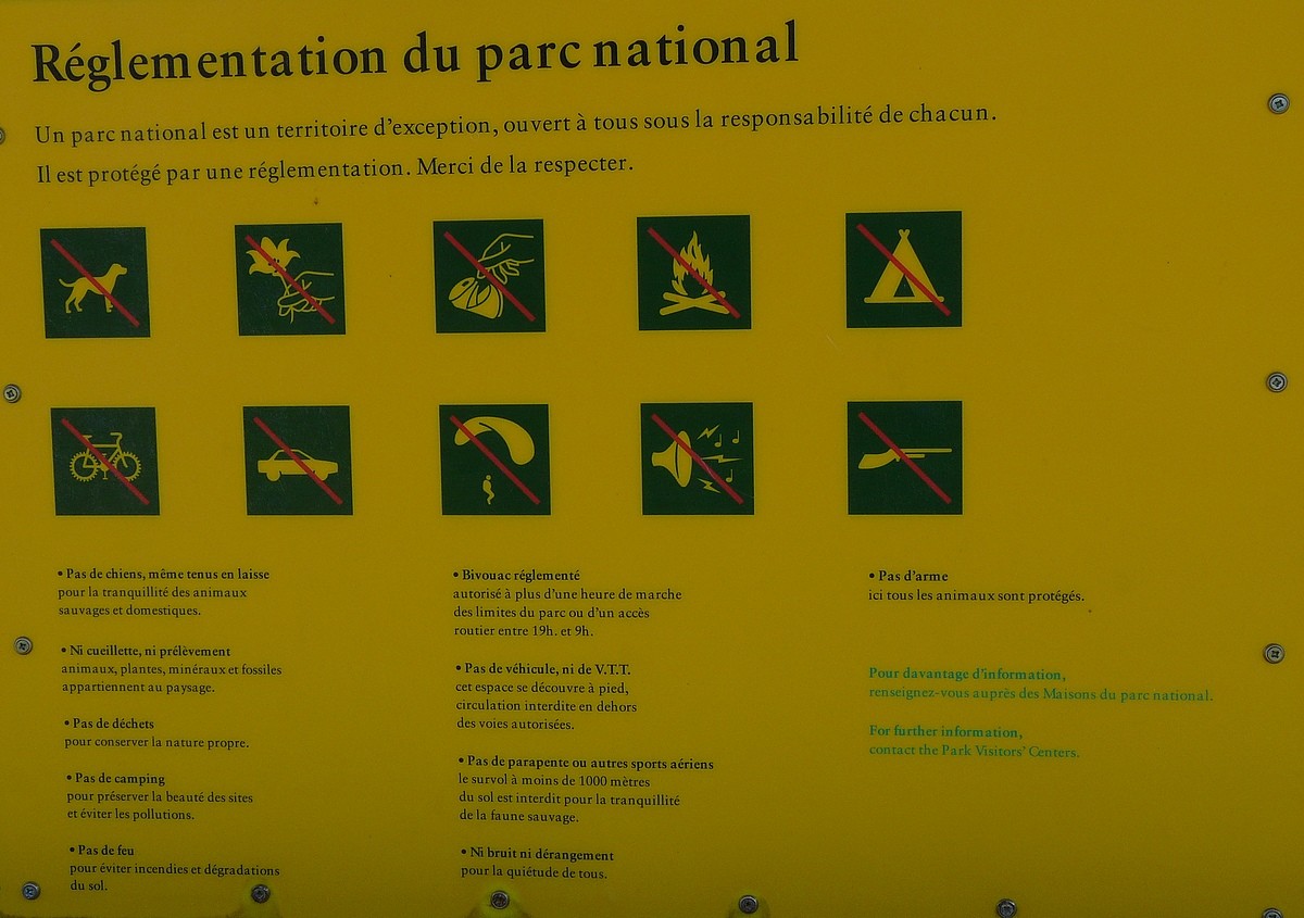 Parc National des Pyrénées - Règlementation
