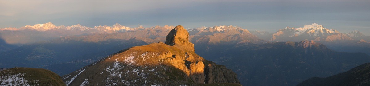 Panorama de la cabane Rambert