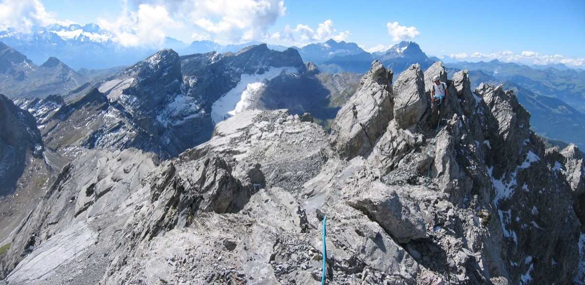 Non loin du sommet du Grand Muveran