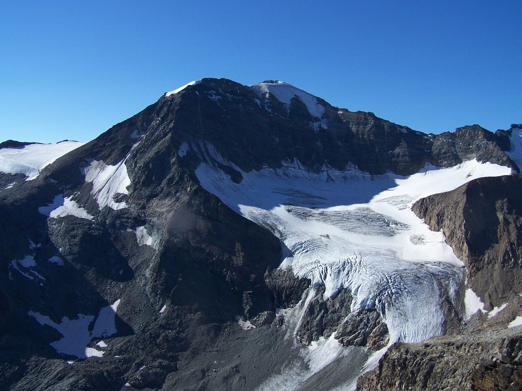Pointe de Bonneval; Grande Ciamarella face N vu du col de la Piatou