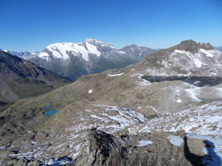 lac Brulet, Mont Pourri et lac Blanc.