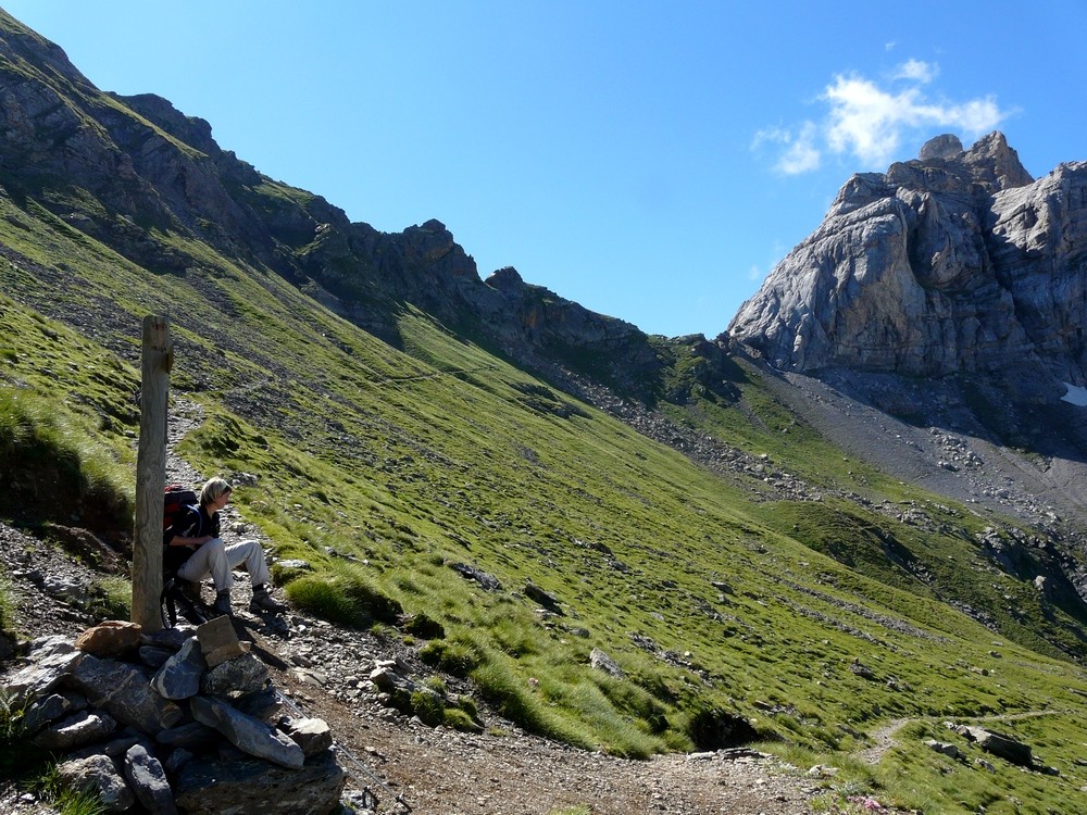 En direction de la Hourquette d'Alans