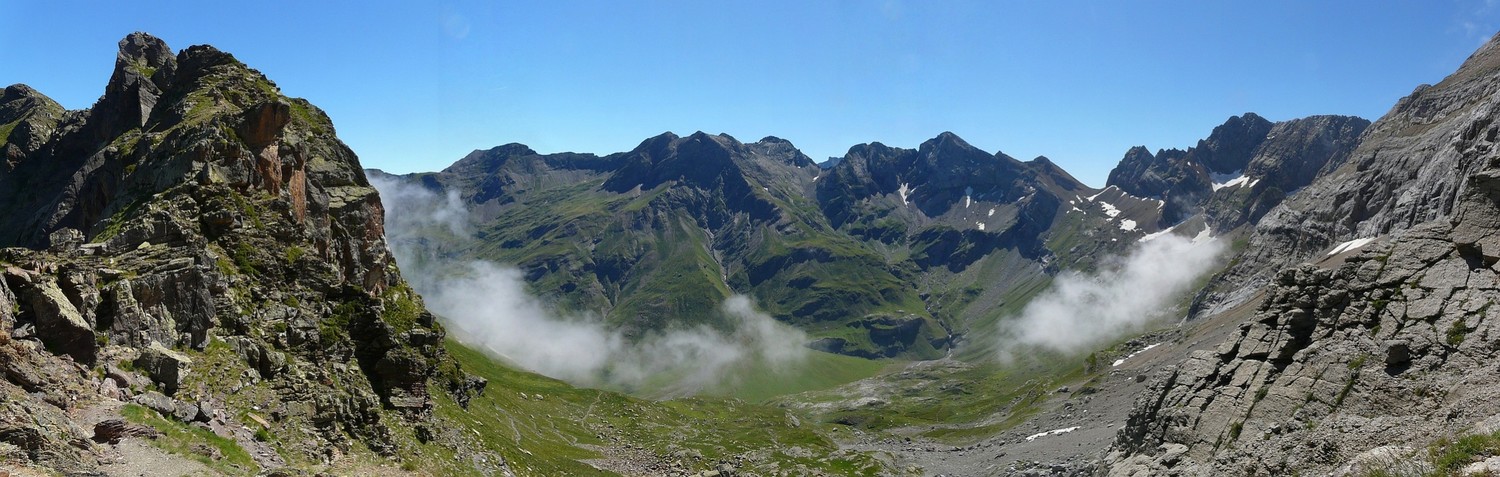 La vue depuis la Hourquette d'Alans