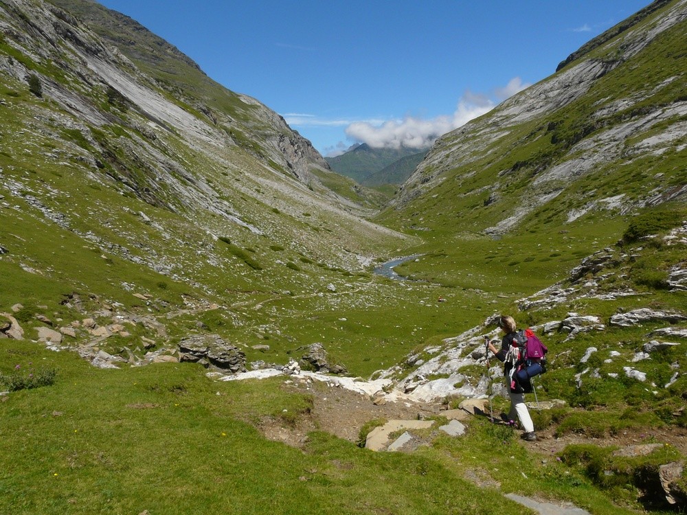 Descente du vallon d'Estaubé