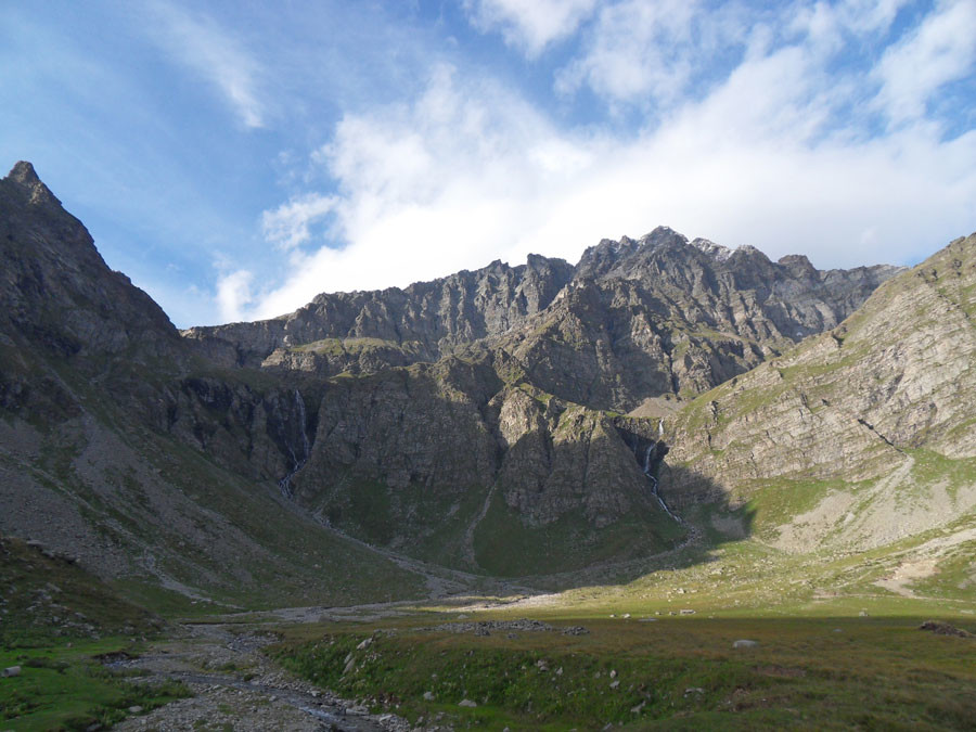 Vue sur la montée au Passo del Laghetto.