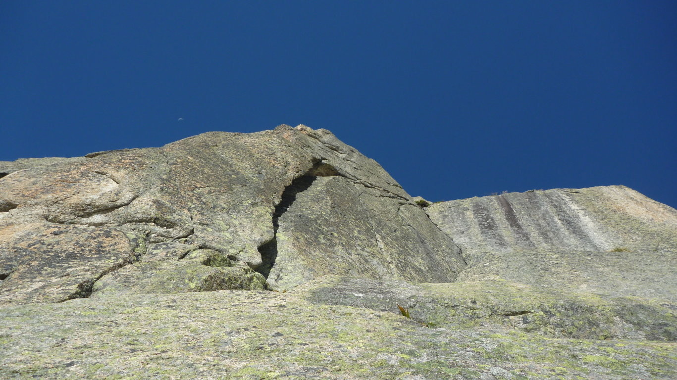 depuis le pied de la seconde longueur