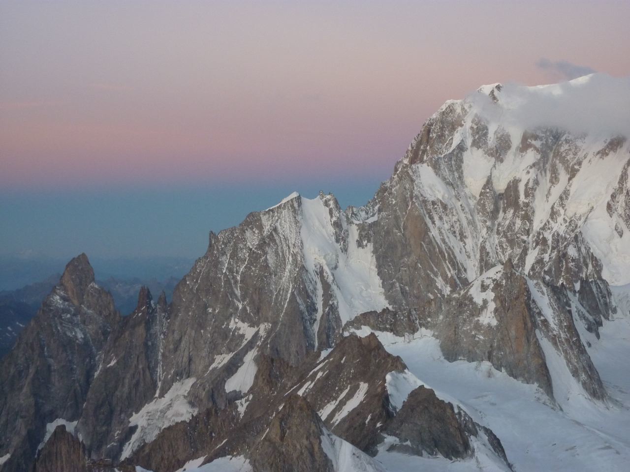 petit matin sur le Mt Blanc