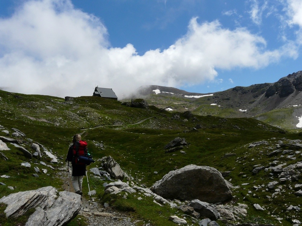 En montant au refuge de Barroude